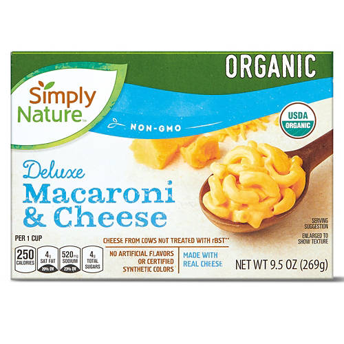 Simply Nature Organic Deluxe Macaroni and Cheese, 9.5 oz